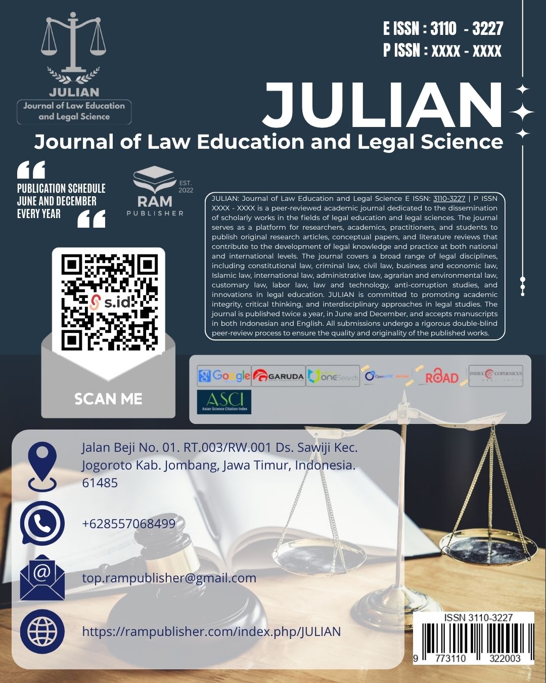JULIAN: Journal of Law Education and Legal Science